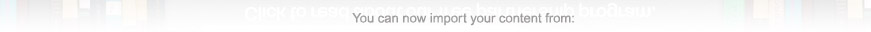 You can now import your images from the following sites: